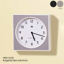 NEW GATE Burger&Chips-wall clock 時計 壁掛け 壁掛け時計 NEWGATE アナログ ウォールクロック 四角 正方形 インテリア アンティーク ビンテージ おしゃれ 結婚祝い 新築祝い リビング シンプル インダストリ・Aル ブラック 黒 グレー 贈り物 TR-4335