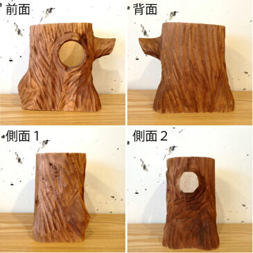 ART WORK STUDIO Stump Pen Stand(L) アートワークスタジオ スタンプペンスタンド(L) ペン立て 切り株 木彫り 木製 ウッド ハンドメイド 手作り ナチュラル おしゃれ かわいい ギフト プレゼント【HL_NEW_18】