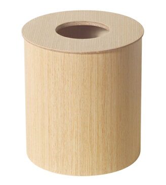 \キャッシュレス5%還元/ SAITO WOODサイトーウッド dust boxペーパーバスケットwhite oak grain No.951Hホワイトオークダストボックスフタつきゴミ箱 Mサイズ