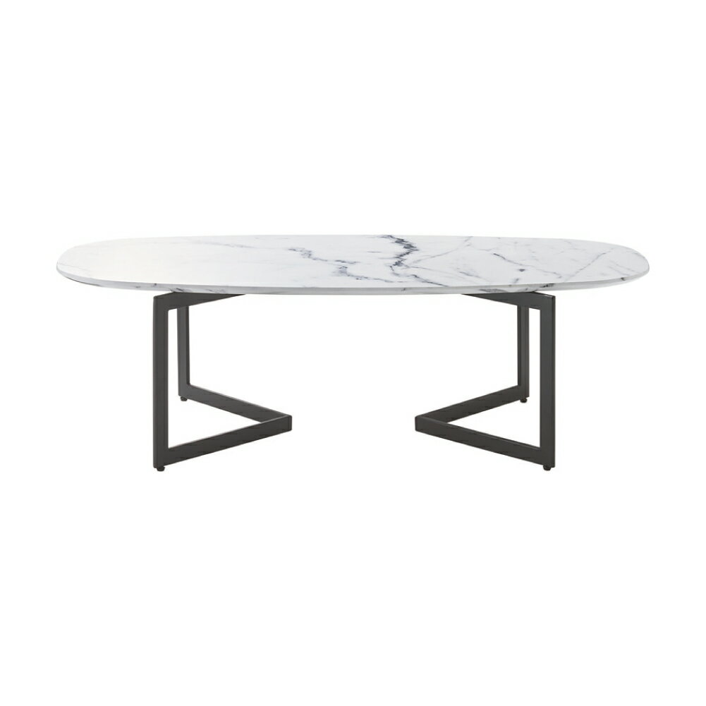 【単品販売】センターテーブル リビングテーブル 大理石 アイアン 脚 グレー ホワイト センターテーブル 丸 円形 楕円 オーバル ラウンド テーブル 高さ34cm 可愛い 北欧 アンティーク おしゃれ 家具 高級感 在宅勤務 在宅ワーク テレワーク LT-87-110