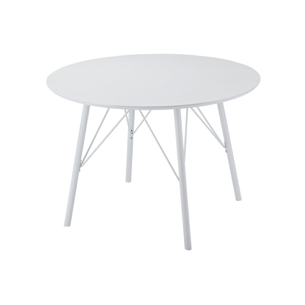 【単品販売】フレスコ ダイニングテーブル 105 丸テーブル 白 ホワイト 4人用 単品 食卓 円卓 円 円型 丸 カフェテーブル アンティーク ナチュラル モダン 北欧 レトロ 100cm 高さ72cm 4人掛け おうちカフェ 家具 おしゃれ 可愛い 北欧 TDT-1381 [2]