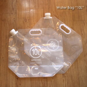 ＼ポイント最大34倍！11日1:59まで／Water Bag “10L”ウォーターバッグ　ウォータータンク 折りたたみ おしゃれ アウトドア 防災 コンパクト 軽量 非常用 給水袋 取っ手付 ポリタンク 水 キャンプ