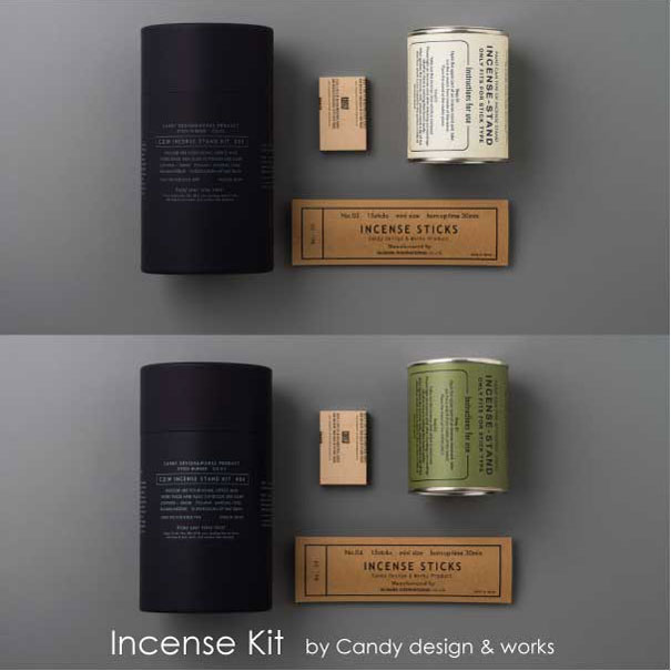 お香立て ＼ポイント最大36倍 16日 1:59まで／Incense Kit Candy design & works インセンスキット KUUMBA お香立て ペンキ缶 ヒノキ ウッド フルーツ