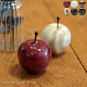 Marble Apple Small オブジェ 大理石 北欧 おしゃれ インテリア 置物 リンゴ かわいい レッド グリーン ブラウン ホワイト ストライプ ホワイト