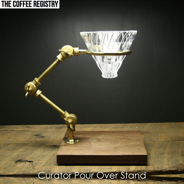 ＼ ポイント最大33.5倍 11日 1:59まで／【送料無料】Coffee Registry "Curator pour over stand" コーヒーメーカー コーヒースタンド コーヒードリップ コーヒーポット ハンドドリップ コーヒーサーバー フィルタ The 真鍮 ブラス ウォールナット 木