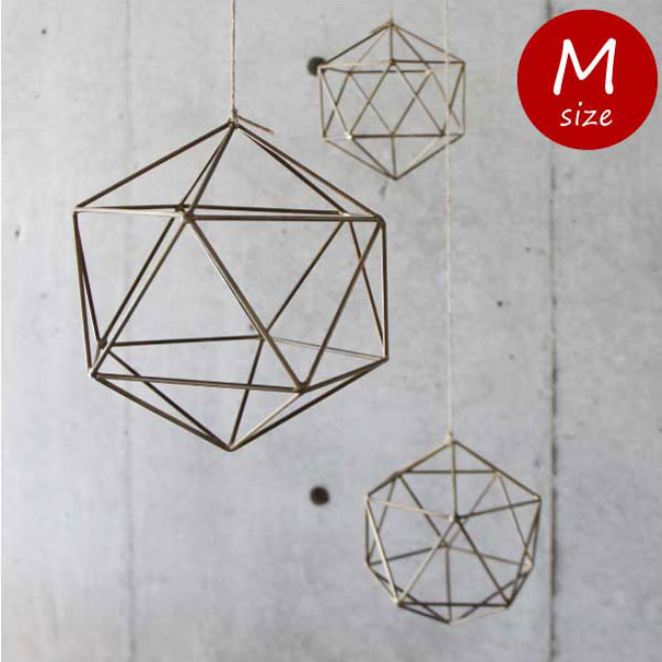 ＼ ポイント最大33倍 26日 1:59まで／Icosahedron Frame "Brass（M）" フレーム オブジェ テラリウム 壁掛け インダストリアル ブラス 多角形 20面体 ゴールド 真鍮 ブラス ナチュラル オシャレ シンプル レトロ アンティーク おしゃれ かわいい オーナメントの写真