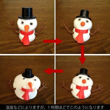 Melting Snowman メルティングスノーマン 雪だるま 溶ける 面白い 粘土 おもちゃ 子供 プレゼント ギフト クリスマス プレゼント かわいい 冬 雪 スノー 白い ウケ ユニーク ユーモア 作る 工作【楽ギフ_包装】