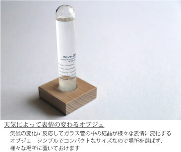 【ポイント最大31倍！30日23:59まで】Storm Glass ストームグラス KIKKERLAND キッカーランド 天気 気候 結晶 理科 天気予報 天気予測器 天候予測管 気象予報器 天気管 結晶 オブジェ 置物 北欧 ガラス ウッド 木製 インテリア 雑貨 ギフト プレゼント 男性 女性