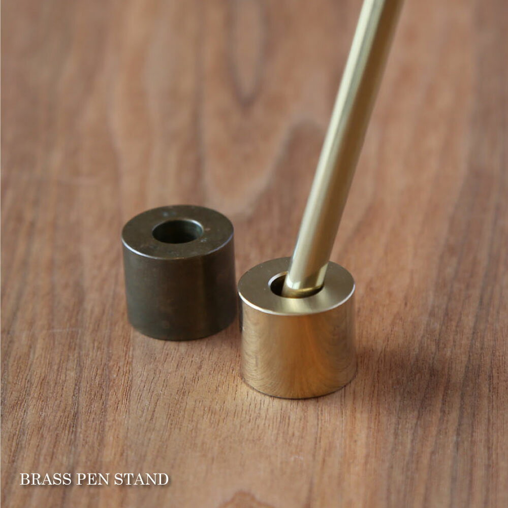 PICUS BRASS PEN STAND ペンスタンド 真鍮 ブラス ゴールド 1本 1本ずつ 一本ずつ ペン立て 削り出し ディスプレイ ホテル 店 店舗 ...