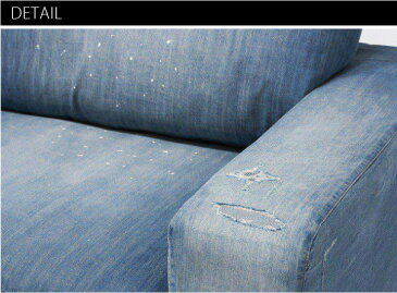 ＼キャッシュレス5%還元／ journal standard Furniture FRANKLIN SOFA DAMAGE DENIM フランクリンソファダメージデニム ブルー デニムソファ 家具 2人掛け 2.5人掛け ソファ おしゃれ インダストリアル アンティーク ヴィンテージ 男前