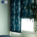 【2倍ヒダ】WAVE SALAD Twinkle トゥインクル オーダーカーテン カーテン オーダーメイド 星 寝室 遮光 おしゃれ 北欧 かわいい モダン 西海岸 ヴィンテージ 全2色