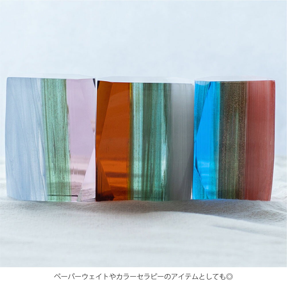 amabro GEM GLASS オブジェ プレゼント ガラス カラーセラピー ペーパーウェイト モダン 北欧 おしゃれ カフェ 綺麗 雑貨 インテリア 置物 かわいい ハンドメイド 透明 ブラウン グリーン ブルー ピンク [3]