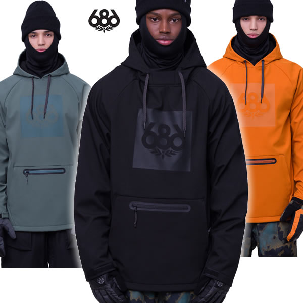 23-24 686 p[J[ WATERPROOF HOODY M3WNCS110: Ki/Y/Xm[{[hEGA/p[J[/Xm{/snow