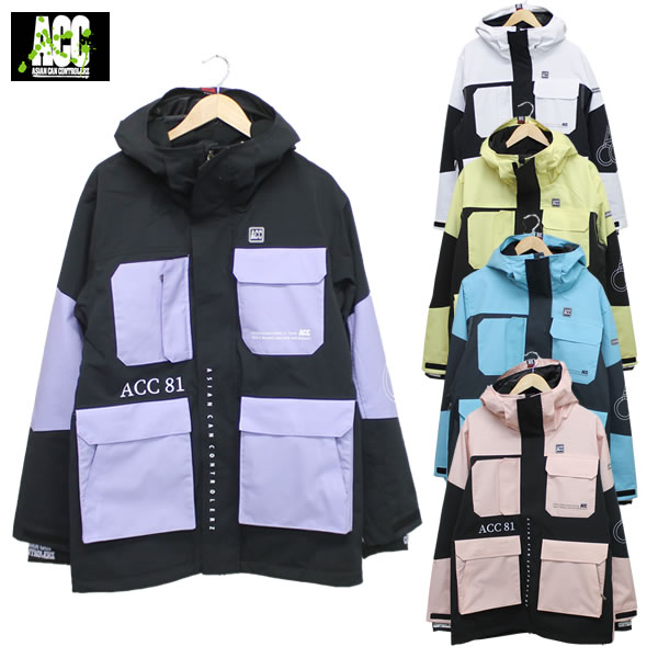 ACC ジャケット EXTREME JKT : DICE 定価：　￥32,000 (税抜き) ACC定番のエクストリームジャケット(ダイス)！　 　 素材：　ポリエステル100%　HI-POLA 耐水圧：　10,000MM ストレッチ/HI-POLA メッシュライナーベンチレーション ACCオリジナルジッパー ストレッチパウダースカート リストゲイター メーカーサイズ CM(※大体の目安ですのでご了承下さい。) XS: 身長/151-159、胸囲/77-85 S: 身長/158-166、胸囲/83-91 M: 身長/165-173、胸囲/89-97 L :身長/172-180、胸囲/95-103 ※商品毎に若干誤差があります。 ◆予めご了承下さいませ◆ 在庫システムのデータ反映タイムラグ等により、まれにご注文商品が欠品している場合がございます。 お使いのパソコンやモニターの環境により、色に違いが 出ることがあります。