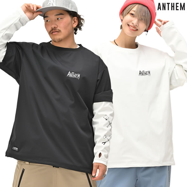 「全品5-10倍 21日08時迄」23-24 ANTHEM クルースウェット LAYERD CREW AN2345: 正規品/メンズ/レディース/スノーボードウエア/アンセム/スノボ/snow