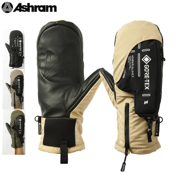 「全品5-10倍 6月3日08時迄」23-24 ASHRAM グローブ ARMA ASRM23W05: 正規品/アシュラム/メンズ/スノーボード/ミトン/ミット/snow