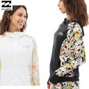 【ゆうパケット】24SS レディース BILLABONG ラッシュガード SURF CAPSULE ZIP UP HOOD BE013-860: 正規品/ビラボン/長袖/BE013860/surf
