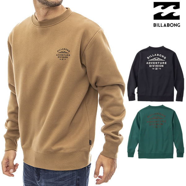 「全品5-10倍 21日08時迄」22FW BILLABONG クルースウェット ADIV LOGO CREW BC012-009: 正規品/ビラボン/スノーボードウエア/ウェア/メンズ/トレーナー/BC012009/snow