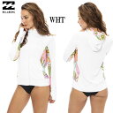 【ゆうパケット】23SS レディース BILLABONG ラッシュガード SURF CAPSULE ZIP BD013-854: 正規品/ビラボン/長袖/BD013854/surf