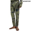 23-24 BURTON ファーストレイヤー Midweight Pant 10263110:正規品/バートン/スノーボード/インナー/ロングパンツ/snow/...