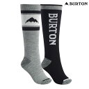 レディース BURTON ソックス2足セット Women's Weekend Midweight Sock 149251 定価　￥5,000（税抜き） 2ペアセットで毎日フレッシュな足下を。 摩擦を軽減するつま先の縫い目 ソックス全体に中密度のクッション 土踏まずと脚をサポートする伸縮素材 強化されたつま先とかかと コンパクトな履き口 2ペアセット ミッドウェイト S/M:　21-24 M/L:　24-27 ※大体の目安です。 ◆予めご了承下さいませ◆ 在庫システムのデータ反映タイムラグ等により、まれにご注文商品が欠品している場合がございます。 お使いのパソコンやモニターの環境により、色に違いが 出ることがあります。