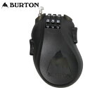 【ゆうパケット】24-25 BURTON ケーブルロック Cable Lock 10802102: Translucent Black 正規品/カギ/鍵/ワイヤ...