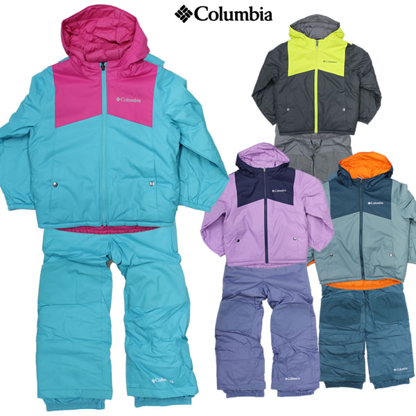 「全品5-10倍 21日08時迄」23-24 子供用 COLUMBIA スノーウェア Double Flake SET SY1093: 正規品/コロンビア/スノーボード/スキー/ジュニア/キッズ/snow