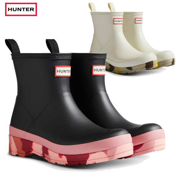 ハンター 「全品5-10倍 13日08時迄」レディース HUNTER レインブーツ PLAY SHORT CAMO SOLE BOOTS WFS3333RMA: 正規品/ハンター/cat-fs