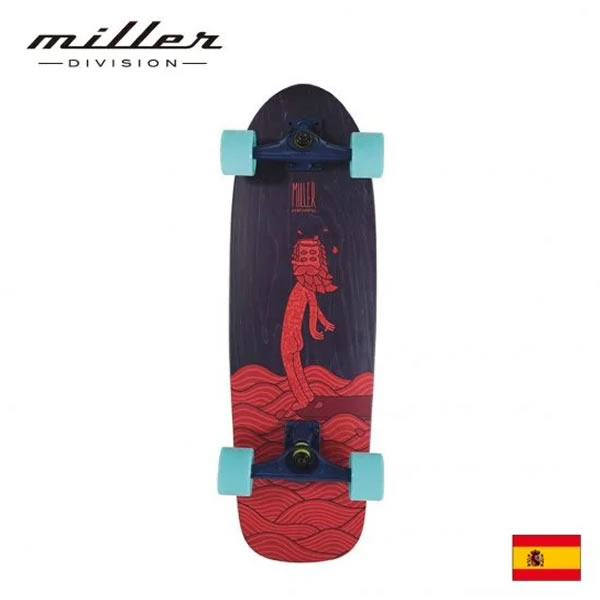MILLER コンプリート HANGTEN 9" × 29.5" サーフスケート: 正規品/スケートボード/ハンテン/skateboad