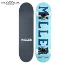 ITEM： MILLER コンプリートデッキ TEAM 8 x 31,75 in 定価：　￥12,800 (税抜き) カナディアンメイプルデッキ スケートボードに最も適したカナディアンメイプルを使用！　その特徴は軽量ながら最高のフレックスと完璧なPOPを備え、耐久性に優れた性能を長く保ちます。 7 ply 100% Premium Canandian Maple ・ Mediun concave ・ Miller 139 Black Truck high quality Steel ・ Busing 92a ・ Bearing Abec 7 carbon Steel ・ Creek wheels SHR urethane 54mm/100A ◆予めご了承下さいませ◆ 在庫システムのデータ反映タイムラグ等により、まれにご注文商品が欠品している場合がございます。 お使いのパソコンやモニターの環境により、色に違いが 出ることがあります。