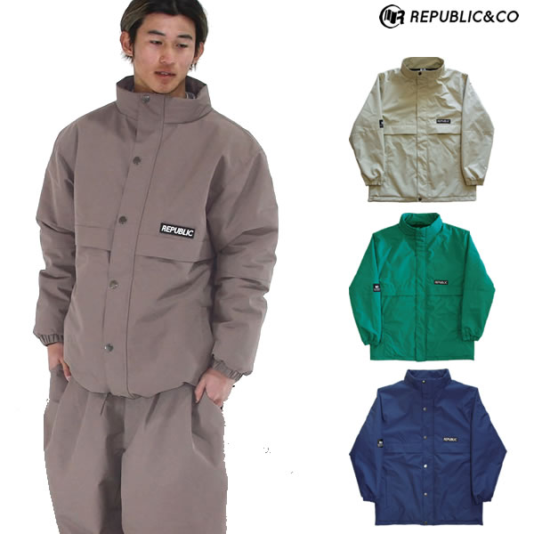 「全品5-10倍 21日08時迄」23-24 REPUBLIC&CO ジャケット HYPE SWING TOP JACKET: 正規品/メンズ/スノーボードウエア/リパブリック/snow