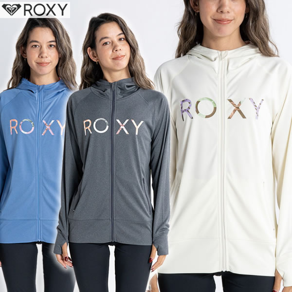 「全品5-10倍 13日08時迄」【ゆうパケット】23SS ROXY ラッシュガード MERMAID LOGO PARKA rly231028: 正規品/レディース/ロキシー/長袖/フィットネス/surf 1