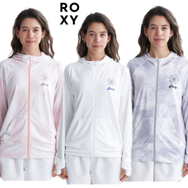 「全品5-10倍 21日08時迄」【ゆうパケット】24SS ROXY ラッシュガード FEEL FREE ZIP RASH RLY241029: 正規品/レディース/ロキシー/長袖/フィットネス/surf