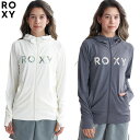 【ゆうパケット】24SS ROXY ラッシュガード RLY241027 SIMPLY BOTANICAL LOGO PARKA: 正規品/レディース/ロキシー/長袖/フィットネス/surf