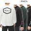 「全品5-10倍 5月1日迄」【ゆうパケット】24SS RVCA ラッシュガード HEX SURF LS BE041-801: 正規品/ルーカ/ルカ/メンズ/長袖/BE041801/surf