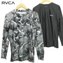 ■ゆうパケット対象商品 RVCA ラッシュガード RVCA LUSH LS BE041862 定価：　￥8,100 (税抜き) 4WAYストレッチ、吸汗性、抗菌性を備えた特殊加工素材を使用した長袖タイプのラッシュガード。スポーツからビーチまであらゆるシーンで快適な着心地を約束するRVCAスポーツラインからの登場です。耐塩素、UVプロテクション(UPF50+)で、ビーチやプールでの着用もおすすめです。素材の一部にリサイクル素材を使用しています。 ナイロン82％ ポリウレタン18％ サイズ 身幅/着丈cm M：　44/65 L：　47/67 XL：　48/70 ※商品毎に若干誤差があります。 ◆予めご了承下さいませ◆ 在庫システムのデータ反映タイムラグ等により、まれにご注文商品が欠品している場合がございます。 お使いのパソコンやモニターの環境により、色に違いが 出ることがあります。