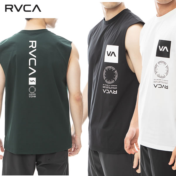 【ゆうパケット】 24SS RVCA ラッシュタンク VA VENT SURF TANK BE041-806: 正規品/ルーカ/ メンズ/タンクトップ/ラッシュガード/BE041806/surf