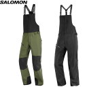 24-25 SALOMON スキーパンツ MOON PATROL GORE-TEX BIB: 正規品/サロモン/メンズ/スキーウェア/snow