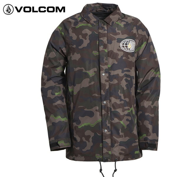 VOLCOM スノーコーチジャケット JP RPLT Coach Jacket g1502101 定価：　￥14,000（税抜き） 5.000mm DWR耐?加? コットン60% ポリエステル40％ S: 着丈74 身幅54 M: 着丈76 身幅57 L: 着丈78 身幅59 ※商品ごとに若干誤差があります。 ◆予めご了承下さいませ◆ 在庫システムのデータ反映タイムラグ等により、まれにご注文商品が欠品している場合がございます。 お使いのパソコンやモニターの環境により、色に違いが 出ることがあります。