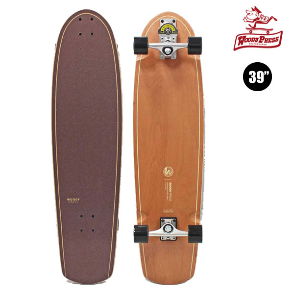 「期間限定25%off」WOODY PRESS コンプリート サーフスケート WOODY 39 inch Thruster-1: 正規品/スケボー/スケートボード/クルーザー/ウッディプレス(4)