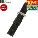 【10%OFFクーポン!&店内ポイント最大39倍!本日限定!】エミッタ Emitta 腕時計 替えバンド ベルト メンズ ストーンズ カーフ 24mm ダークブ...