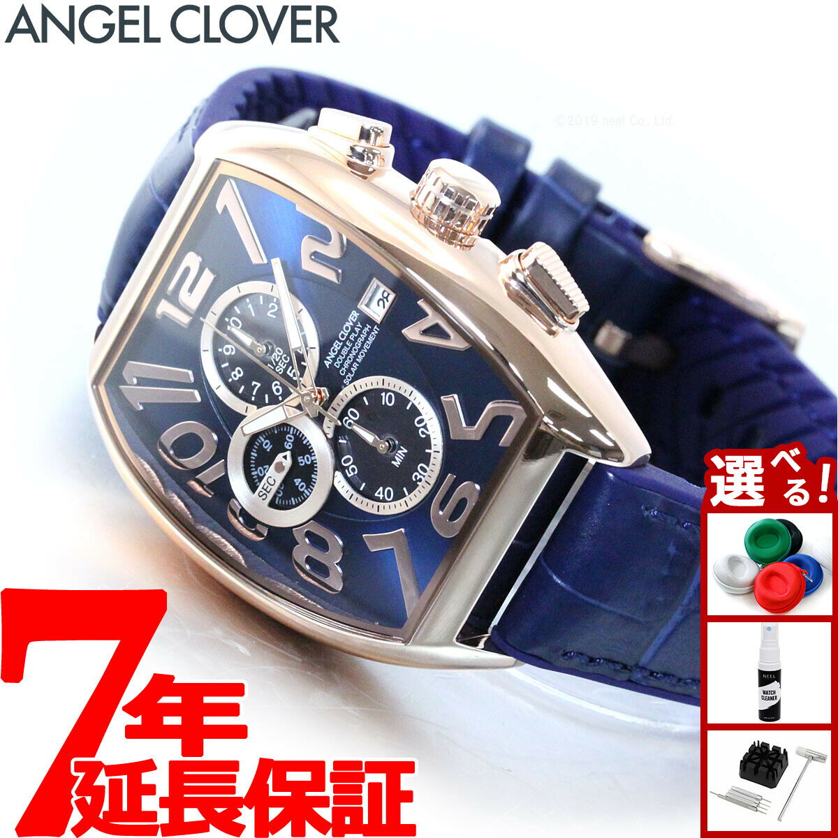 【店内ポイント最大39倍！本日限定！】エンジェルクローバー ANGEL CLOVER 腕時計 メンズ ダブルプレイ ソーラー DOUBLE PLAY SOLAR クロノグラフ DPS38PNV-NV