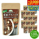 【2000円OFFクーポン!&店内ポイント最大53倍!本日限定!】順造選 玄米グラノーラ 粗挽きカカオニブ&アーモンド 100g×15袋【送料無料】