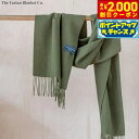 【2000円OFFクーポン!&店内ポイント最大54倍!マラソン限定!】The Tartan Blanket Co. オーバーサイズスカーフ オリーブ【送料無料】