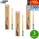 【8/5限定!抽選で最大10000ptバック&2000円OFFクーポン】HYDROPHIL トゥースブラシ ミディアム グリーン 3点セット