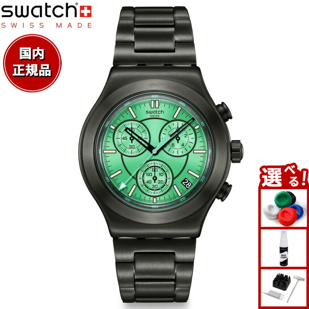 swatch スウォッチ 腕時計 メンズ アイロニー IRONY OBSESSIVELY OBSIDIAN クロノグラフ YVM407G