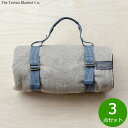 【29日10時~エントリーで最大5000P&店内ポイント最大47倍!】The Tartan Blanket Co. リサイクルピクニックキャリア ネイビー 3点セット【送料無料】