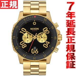 ニクソンNIXONレンジャークロノRANGERCHRONO腕時計メンズクロノグラフゴールド/ブラックNA549513-00