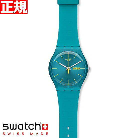 swatch スウォッチ 腕時計 メンズ レディース オリジナルズ ニュージェント ターコイズ・レーベル Originals New Gent TURQUOISE REBEL SUOL700