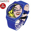 swatch x MoMA コラボ GIRL BY ROY LICHTENSTEIN THE WATCH ロイ リキテンスタイン 生誕100年記念 スウォッチ 腕時計 SUOZ352